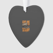 Halloween Donnez-moi des bonbons Chat effrayant (devant)