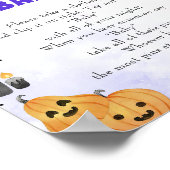 Halloween "Don't Say Baby" Baby shower Poster du j (Coin)