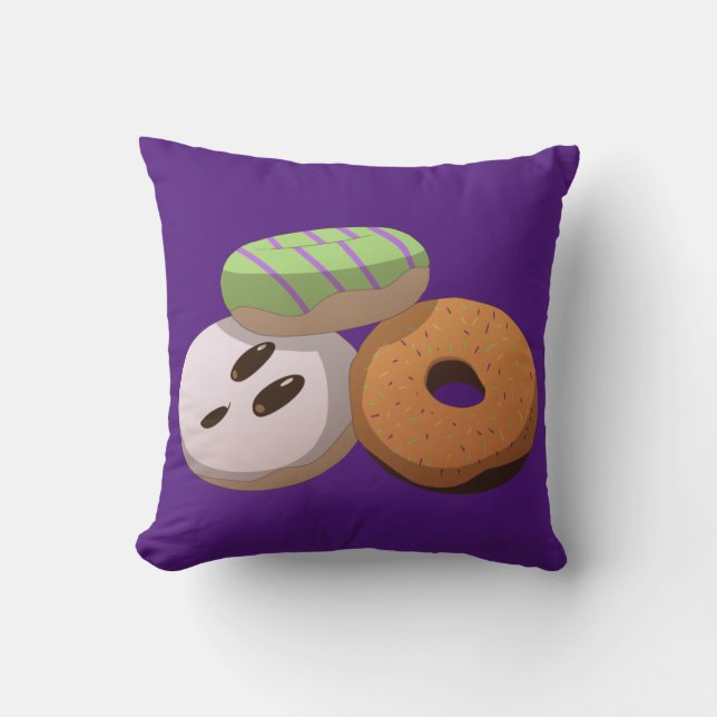 Halloween Donuts Sierkussen (Voorkant)