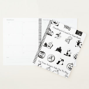 Halloween Doodle Kalender Planner