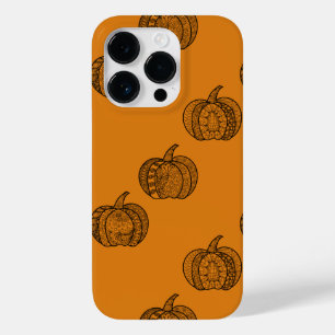 Halloween doodles boho mandala pompoenen Herfst Case-Mate iPhone 14 Pro Hoesje