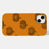 Halloween doodles boho mandala pompoenen Herfst Case-Mate iPhone Case (Achterkant (horizontaal))