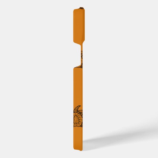 Halloween doodles boho mandala pompoenen Herfst iPhone Hoesje (Rechterkant)