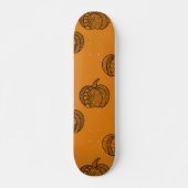 Halloween doodles boho mandala pompoenen Herfst Skateboard (Voorkant)