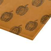 Halloween doodles boho mandala pompoenen Herfst Snijplank (Hoek)