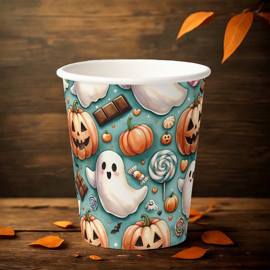 Halloween Doodles Papieren Bekers