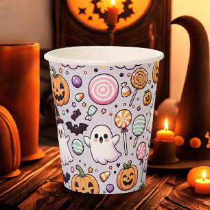 Halloween Doodles Papieren Bekers
