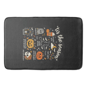 Halloween Doodles Tis het Seizoen Heks Design Badmat