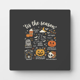 Halloween Doodles Tis het Seizoen Heks Design Fotoplaat
