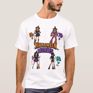 Halloween door de decennia Retro Heksen T-shirt