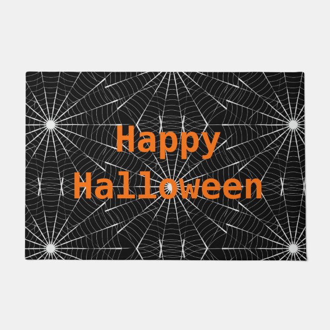 Halloween Doormat-Spider Webs Deurmat (Voorkant)