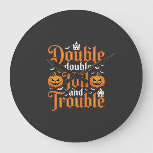 Halloween Double Double Toil and Trouble_1 Grote Klok