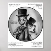 Halloween Dr. Jekyll and Mr. Hyde Gothic Art Print (Voorkant)