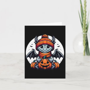 Halloween Draak Pompoen Kaart