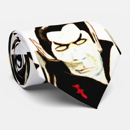 HALLOWEEN DRACULA cravate (Roulé)