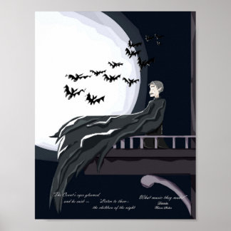Halloween Dracula Kunstprint Poster