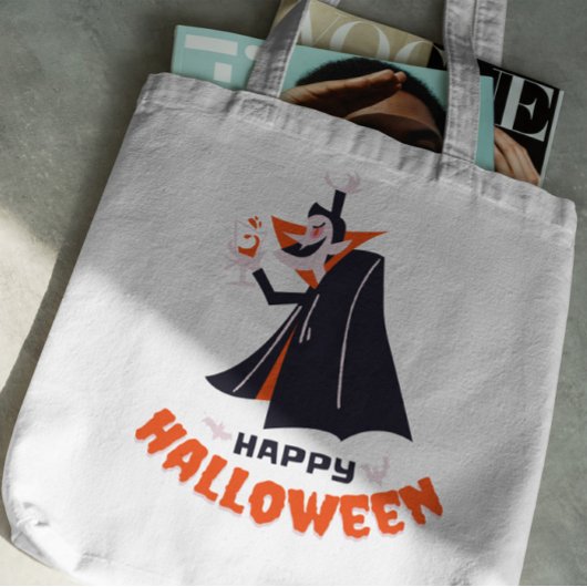 Halloween Dracula Vampire Canvas tas