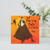 Halloween Dracula's Castle Cloak Kandelaar Glow Kaart (Staand voorkant)