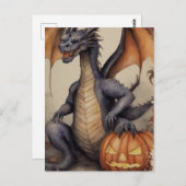 Halloween Dragon Briefkaart (Voorkant / Achterkant)