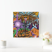 Halloween Dragon Clock Vierkante Klok (Huis)