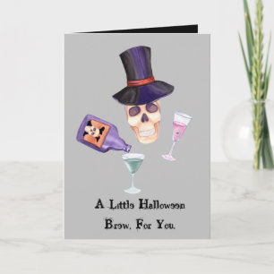 Halloween-drankje voor jou wenskaart kaart