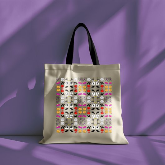 Halloween Drawing Pattern Tote Bag
