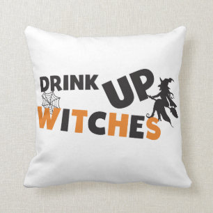 Halloween Drink het Sierkussen van heksen op