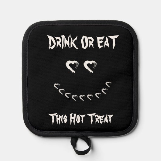Halloween Drink of Eat Pot Holder Pannenlap (Voorkant)