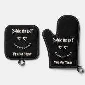 Halloween Drink of Eet Oven Mitt & Pot Holder set (Voorkant)