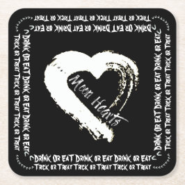 Halloween Drink of Eet Papier Onderzetter