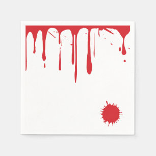 Halloween Dripping Gory Blood Spletters Dood Servet