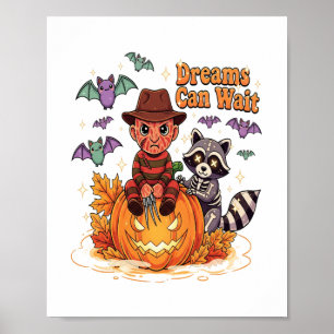 halloween Dromen Kunnen Wachten Horror Monster Poster
