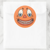  Halloween Duits Jack O'Lantern gezicht Ronde Sticker (Tas)