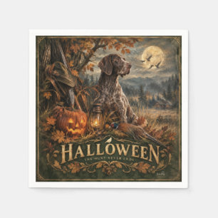 Halloween Duitse Staande Hond Servet
