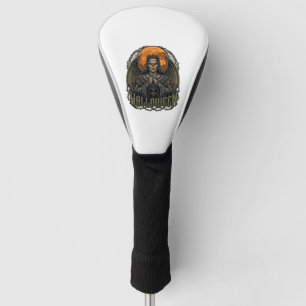 Halloween Duivel Nonnenkroon Vleugels Oranje Maan_ Golfheadcover
