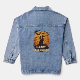 Halloween-Duo im Mondlicht Denim Jacket