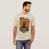 Halloween-Duo im Mondlicht T-shirt (Voorkant volledig)