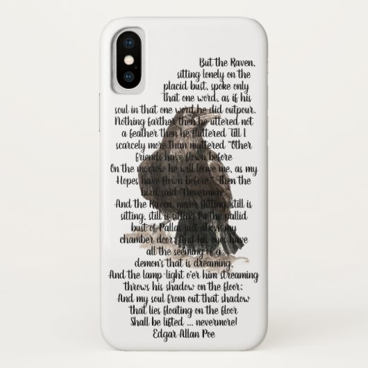 Halloween Edgar Allen Poe Raven Poem Case-Mate iPhone Case (Achterkant)
