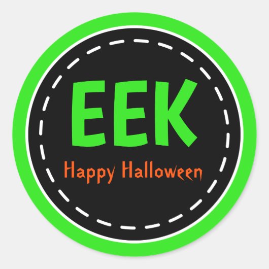 Halloween Eek Feestfeest Stickers (Voorkant)
