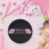 Halloween Een beetje Boo Floral Baby shower Papieren Bordje (Feest)