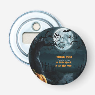 Halloween een beetje spook pompoen Baby shower Button Flesopener