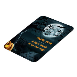 Halloween een beetje spook pompoen Baby shower Magneet