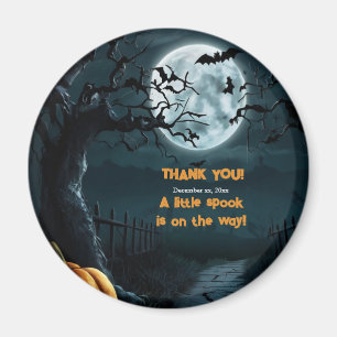 Halloween een beetje spook pompoen Baby shower Magneet