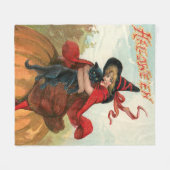 Halloween - Een heks's beste vriend Fleece Deken (Voorkant (Horizontaal))