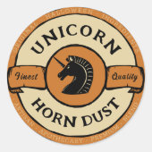 Halloween eenhoorn label (Voorkant)
