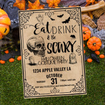 halloween eet drink en is een spookpartij