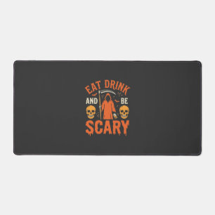 Halloween Eet Drink Wees Schrikwekkend Oogst Desig Bureaumat