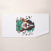 Halloween éffrayant Bernese : Emmenez-moi à votre  (Serviette de bain)