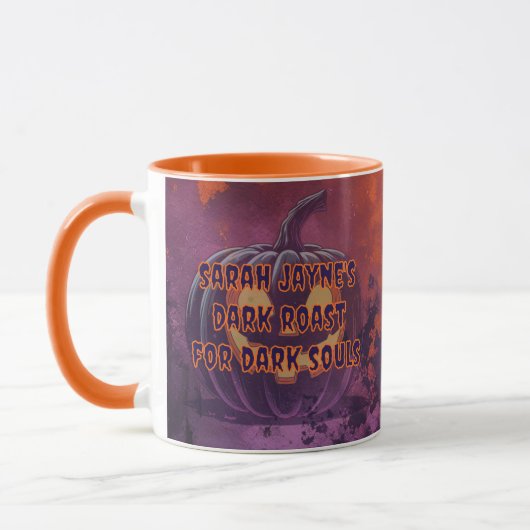 Halloween Éffrayant brasser ânes noires Mug (Gauche)