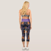 Halloween éffrayant Capri Leggings (Verso)